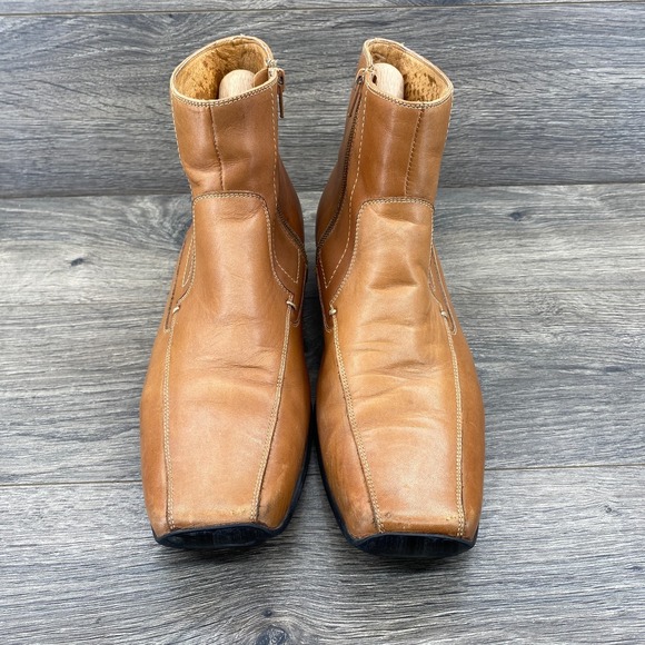 ALDO Business Leather Mid Top Dress Shoes Square Toe Men\'s Size 8 US / EU 41